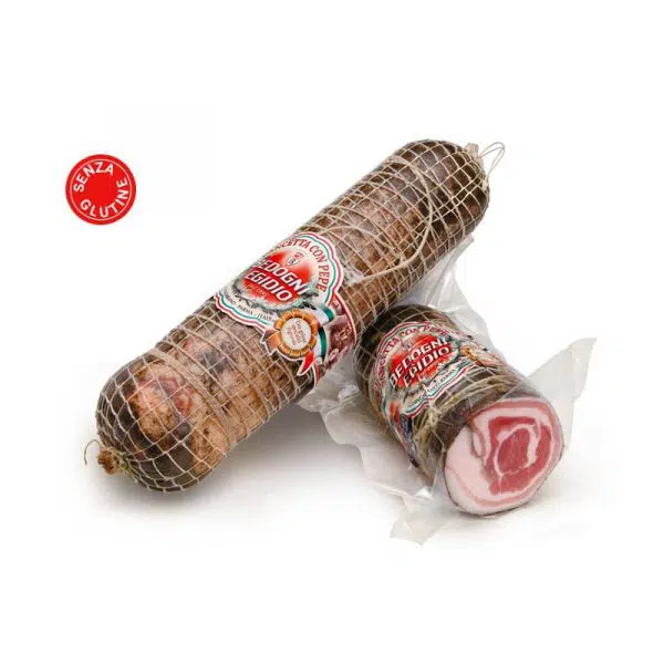 Pancetta al pepe nero metà stag. min. 2 mesi